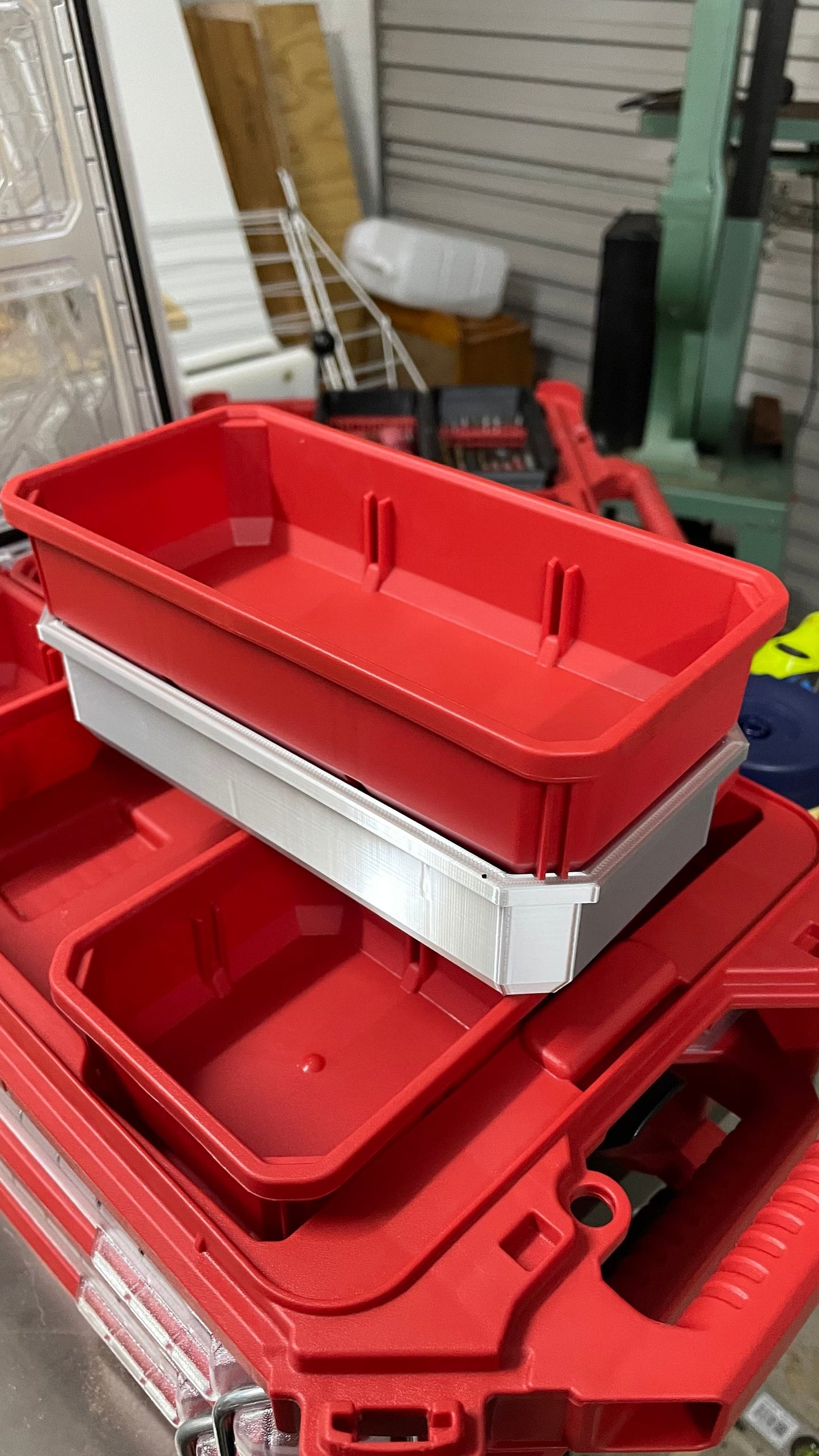 STL*** Milwaukee Packout Slim Bin Step bit holder STL ONLY
