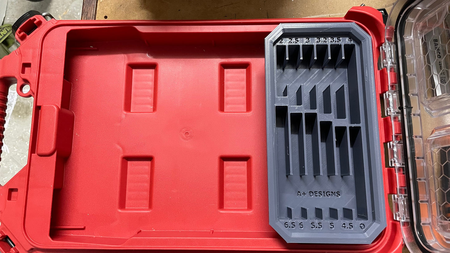 STL*** Milwaukee Packout Slim Bin Drill bit holder 2-6mm STL ONLY
