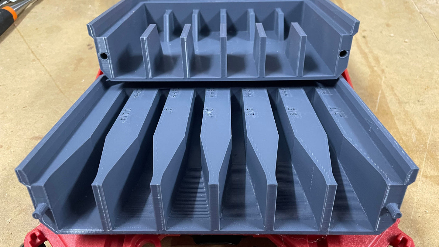 STL*** Milwaukee Packout Slim Bin Chisel set STL DOWNLOAD***