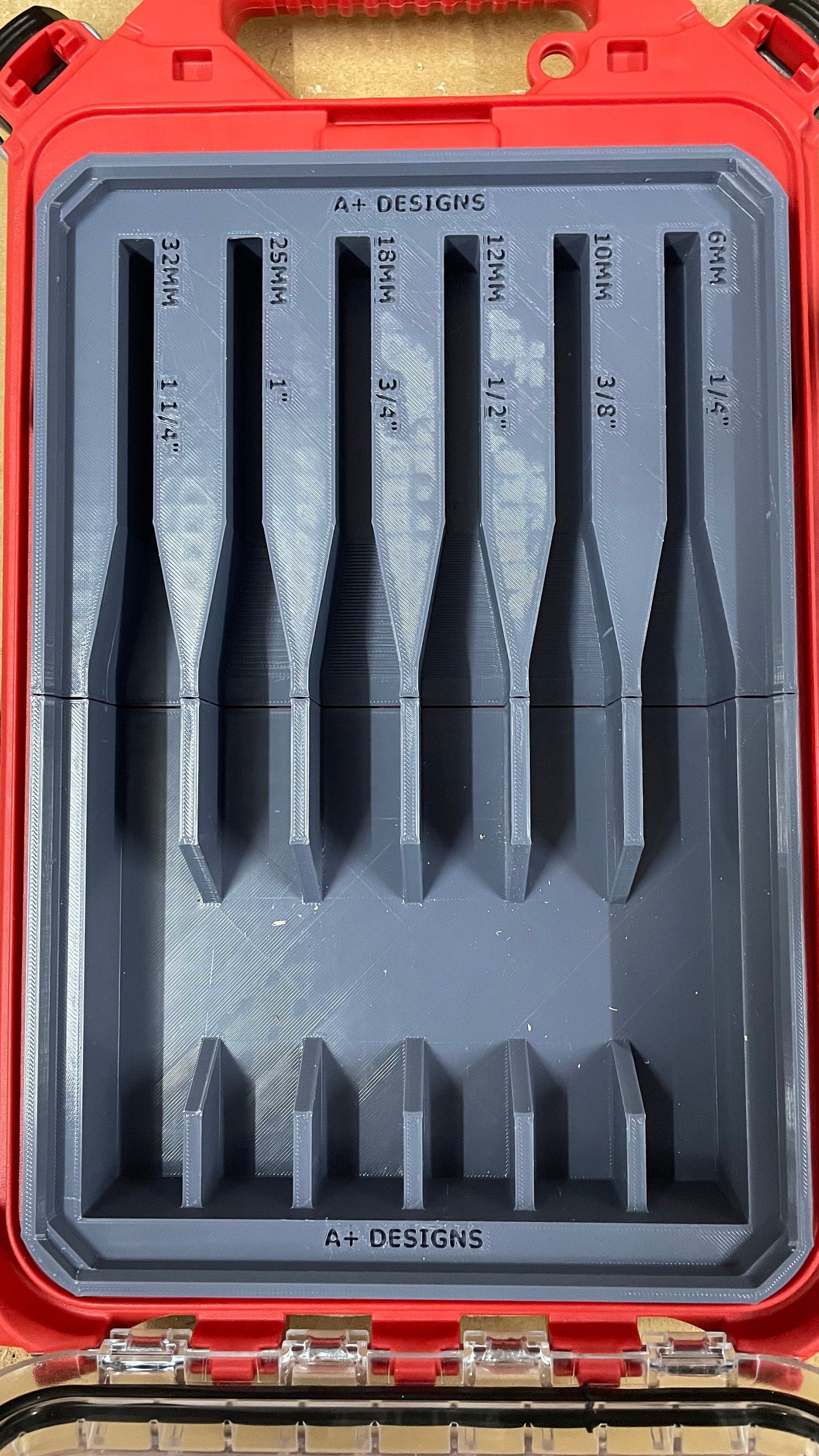 STL*** Milwaukee Packout Slim Bin Chisel set STL DOWNLOAD***