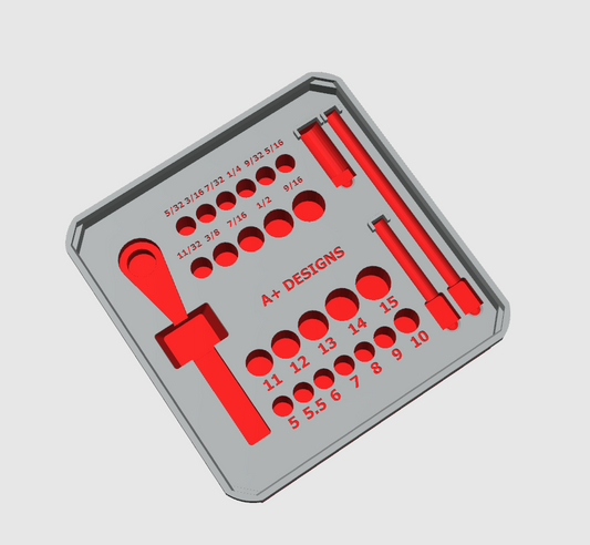 DIGITAL DOWNLOAD STL*** Milwaukee Compact Packout 4 bin 1/4 socket set 48-22-9004