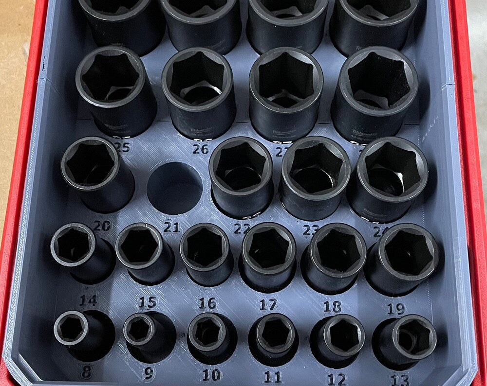 Milwaukee Packout Deep Impact Socket storage bin