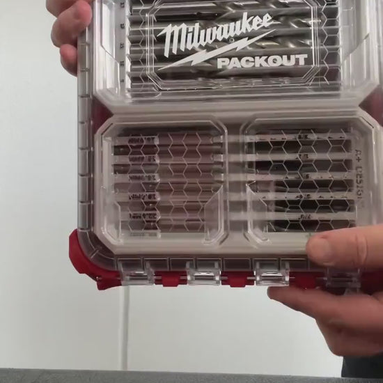 2 Milwaukee Packout slim bin dividers for Drill Bits in either Metric or Imperial